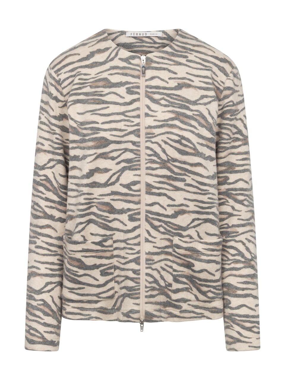 Feraud Jacket, 1/1 sleeve, zipper, pockets Homewear in Zebra – Bild 1